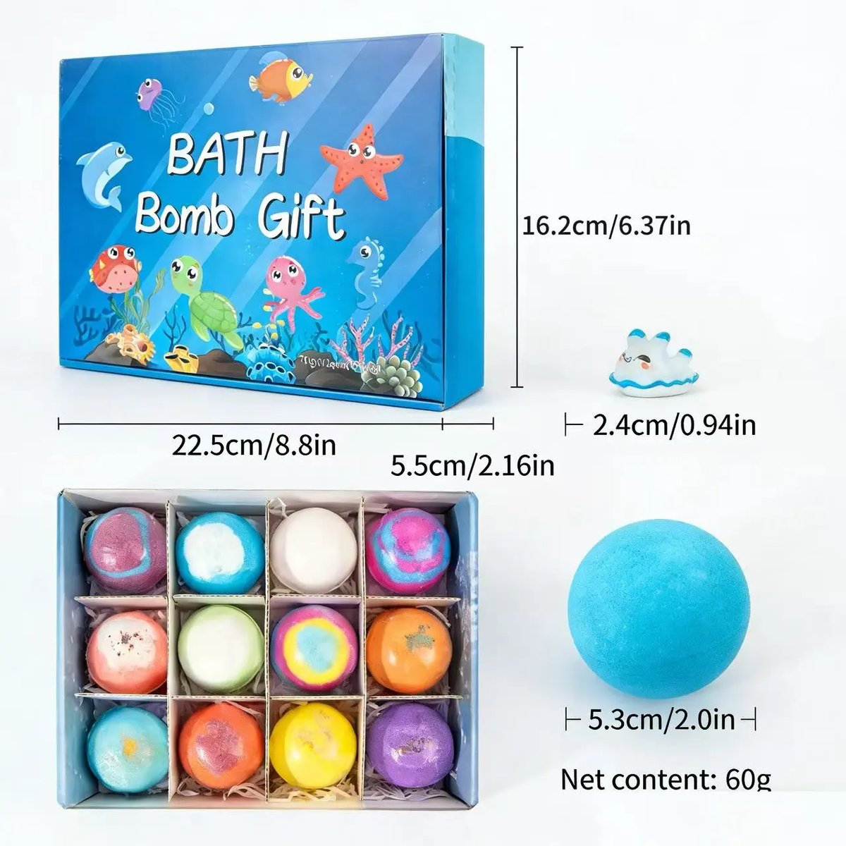 SurpriseHatch™ Bath Bombs – 6/12/18 Pack with Surprise for Kids