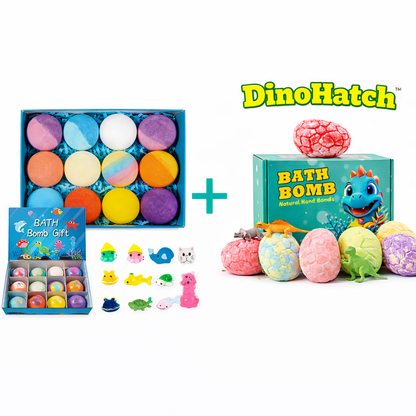 SurpriseHatch™ Bath Bombs – 6/12/18 Pack with Surprise for Kids